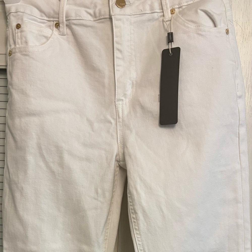 Girls size 16 high crop white jeans tractr 
 bought at a boutique